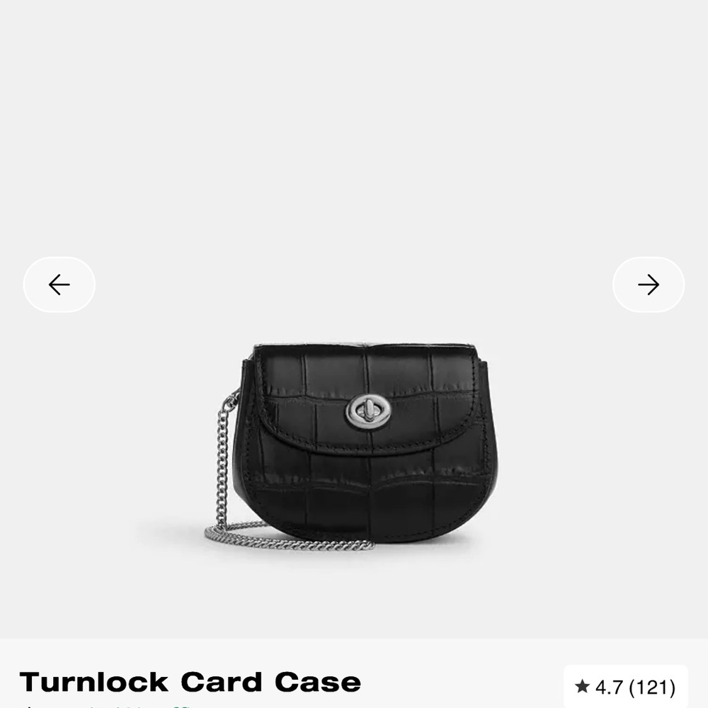 Coach mini black bag crossbody